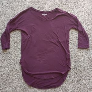 ⭐5 for $20⭐ Plum purple cotton tunic top
